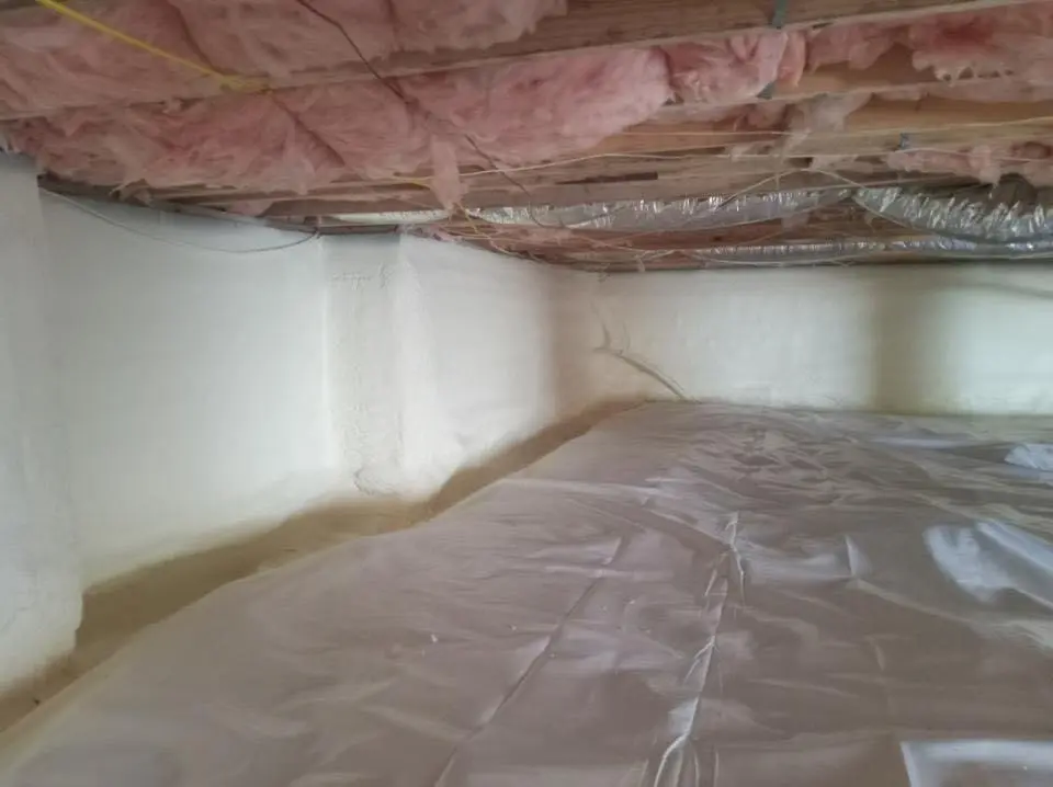 Crawl space encapsulation with closed-cell spray foam for Spray Foam Roofing in Delray Beach